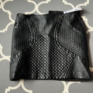 New HM PU leather mini skirt